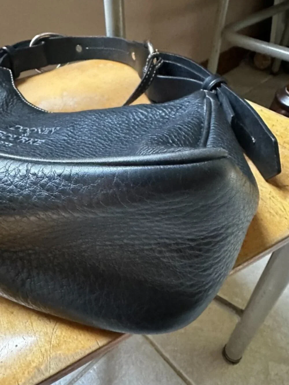 Dooney & Bourke Black Pebbled Leather Handbag, Very Good Condition